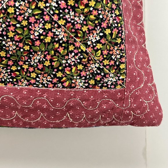 Lot 2 Handmade Patchwork Quilt Throw Pillow Cover Morning Glory & Ditsy Floral - Picture 11 of 16